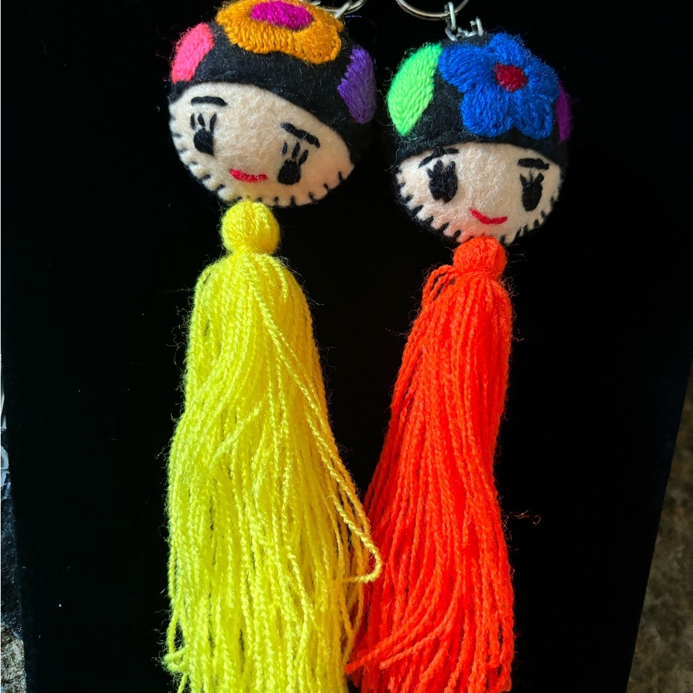 Mexican Colorful Tassel Keychain Set - Picture 5 of 5